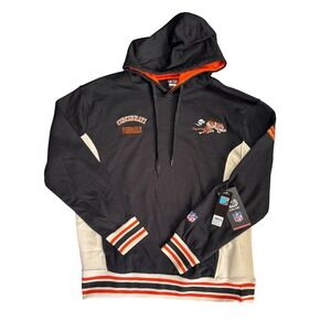 NFL Ultra Game Cincinnati Bengals Hoodie Mens Large Black HHML261FCI-ZM NWT